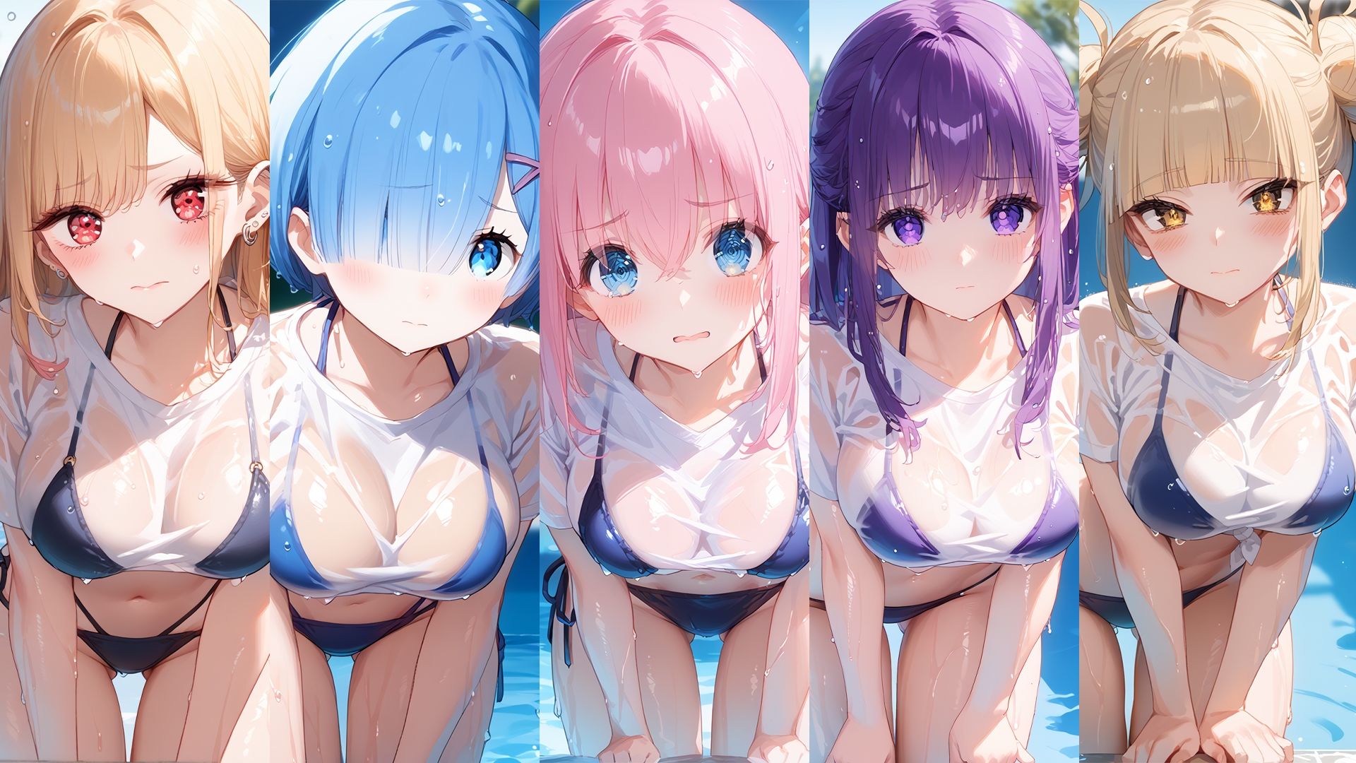 濡れT水着がエロすぎた  詰め合わせ 1」 - サンプル画像 1