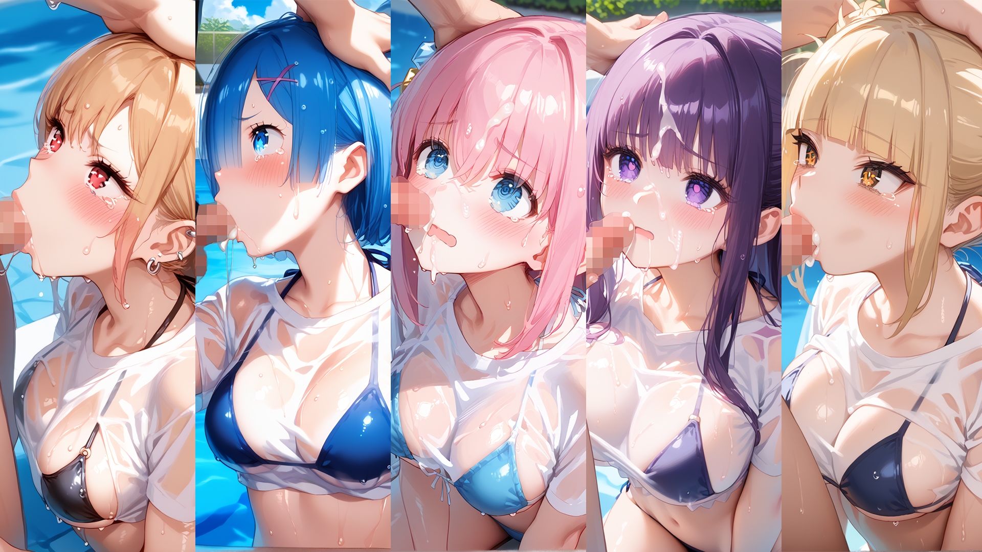 濡れT水着がエロすぎた  詰め合わせ 1」 - サンプル画像 3