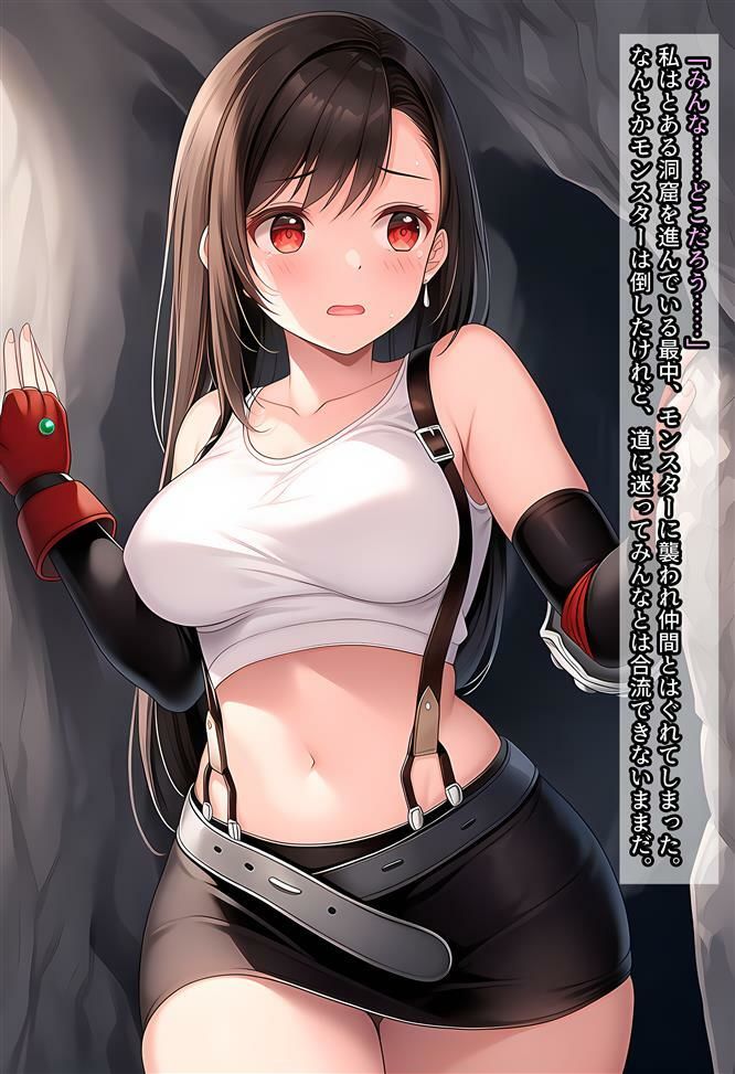 ティファちゃんが触手にヤラれる話 - サンプル画像 1