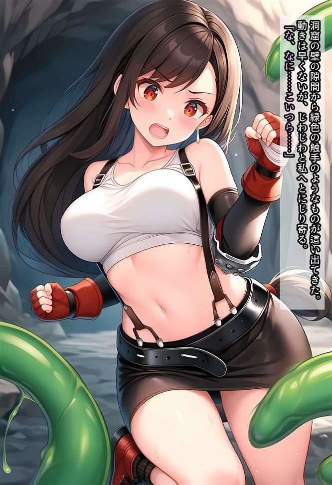 ティファちゃんが触手にヤラれる話 - サンプル画像 2