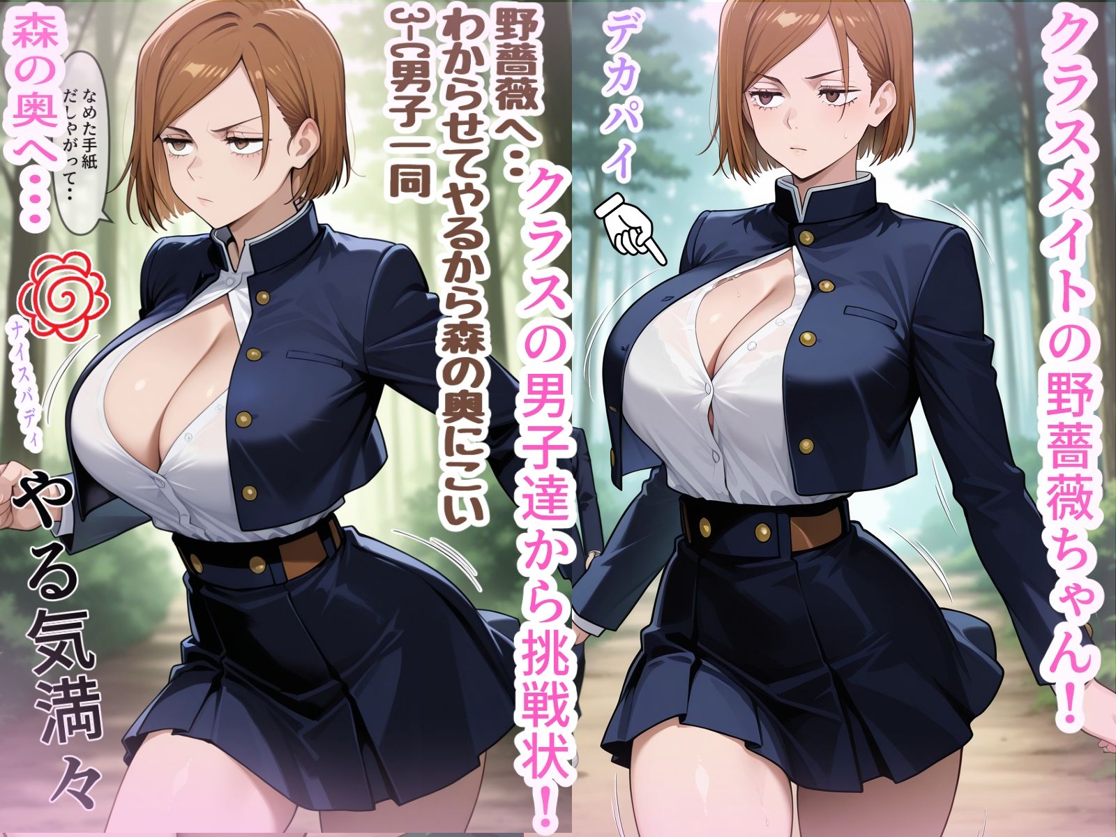 野薔薇ちゃんVS絶倫クラスメイト - サンプル画像 1
