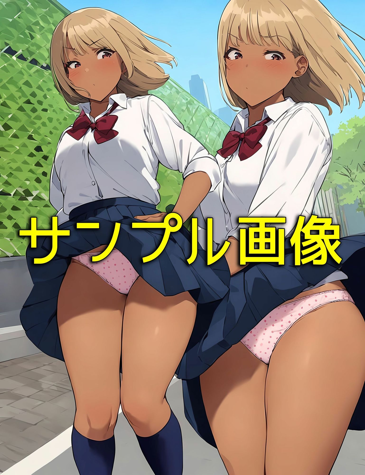 僕はクラスメイト全員の下着が見たい32  ギャルだって強風には弱い編 - サンプル画像 9