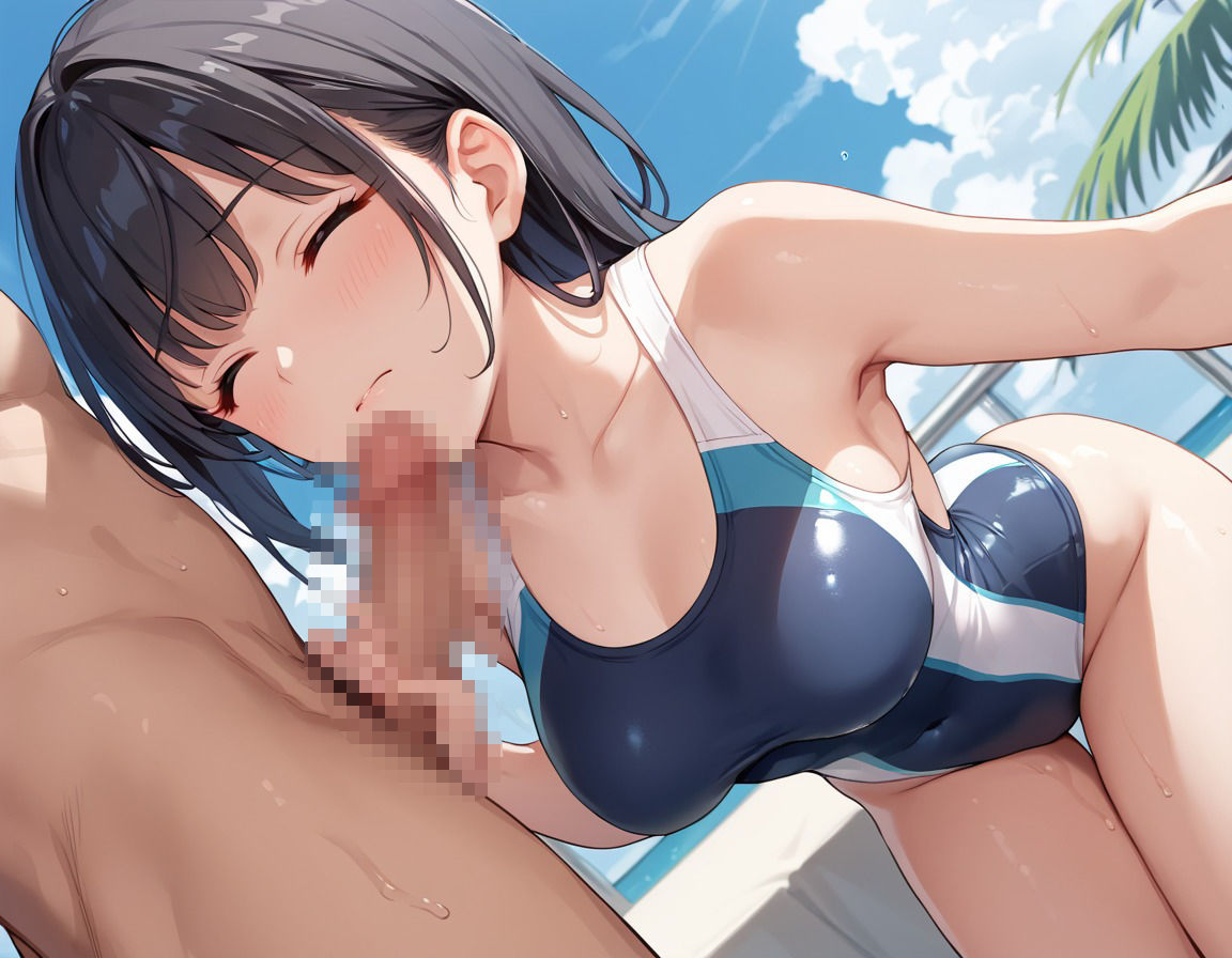 スク水女子校生を孕ませる - サンプル画像 8