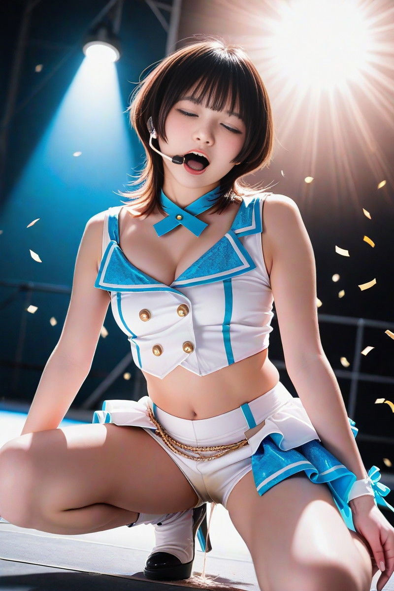 我慢できなかったアイドル 静止画版 - サンプル画像 3