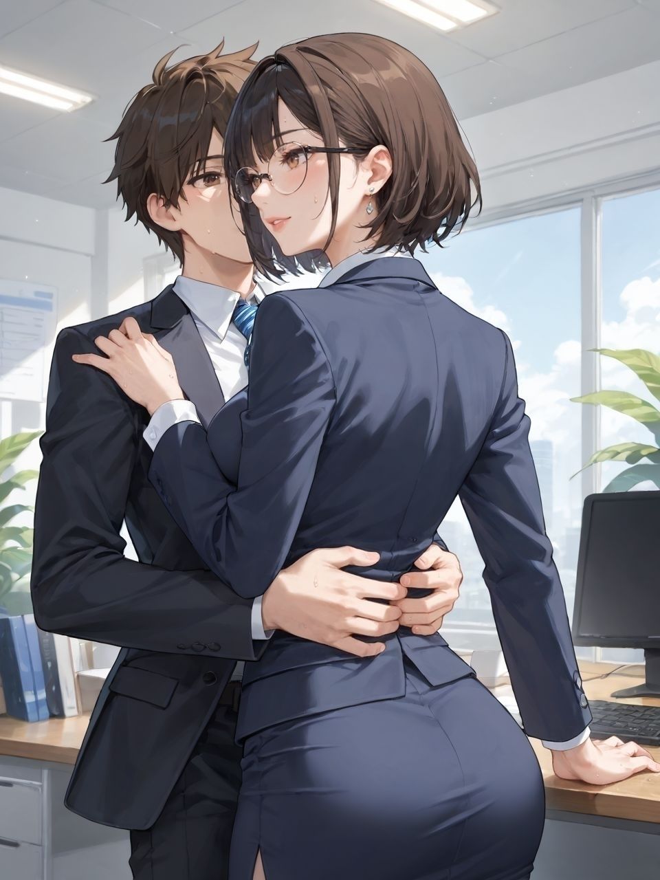 あなたのやる気勃たせます〜メガネっ娘が体を張って全力ご奉仕 - サンプル画像 7