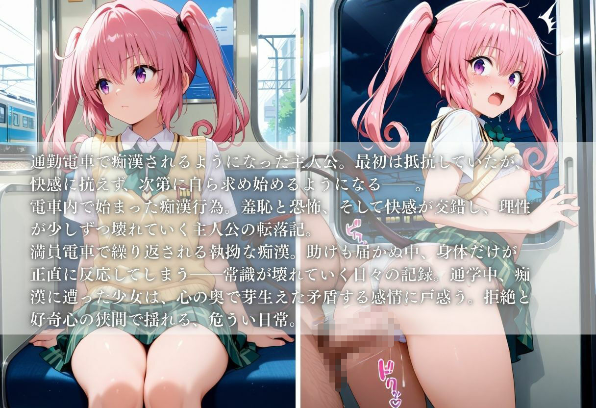 【電車痴●】痴●列車〜ナナ・アスタ・デビルーク〜 - サンプル画像 1