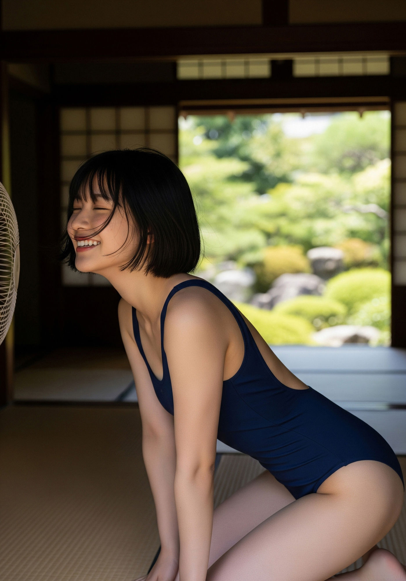 実家に帰省したら暑いからとの理由だけで スク水で過ごす姪っ子との夏休みが待っていた - サンプル画像 8