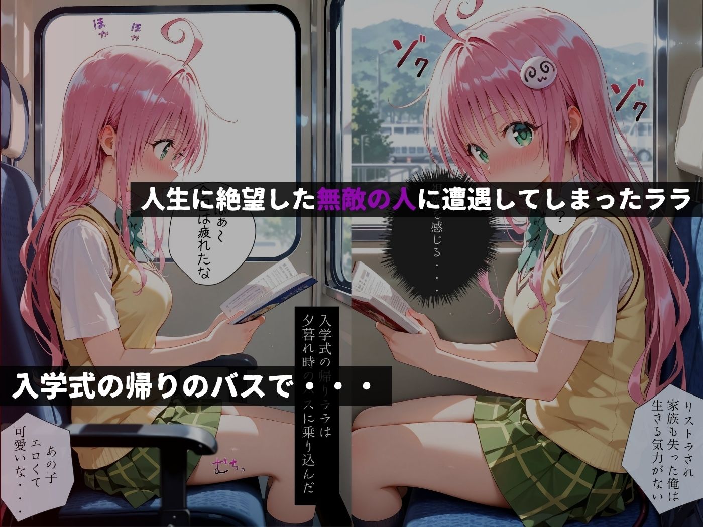 痴●バス〜無敵の人に犯●れた女子●生達〜ララ編 - サンプル画像 1