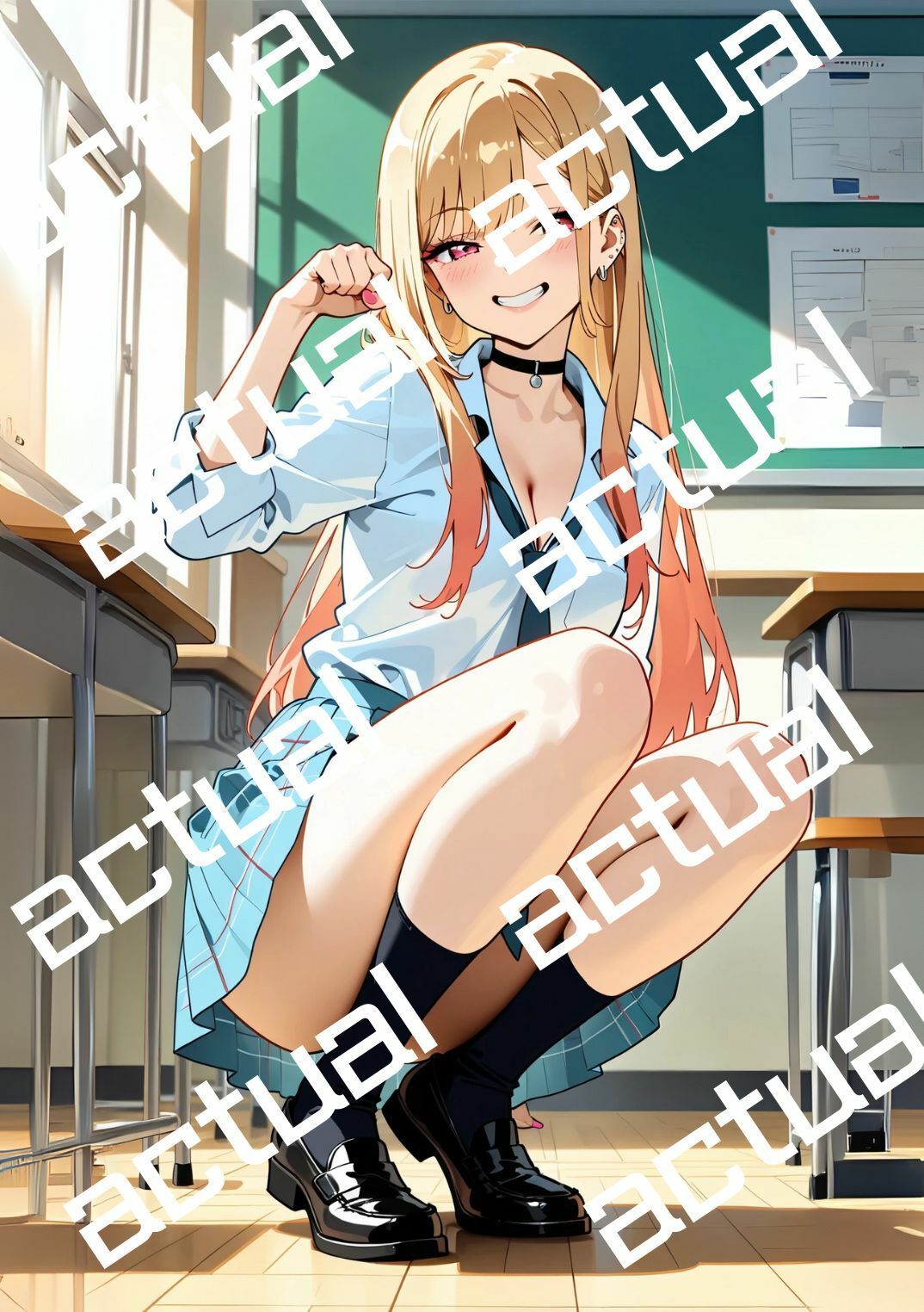 喜多川海夢と帰宅後に制服H - サンプル画像 1