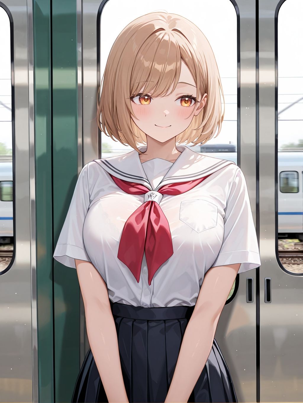 毎朝電車で出会う制服の天使に我慢できずについに手を出してしまった - サンプル画像 1