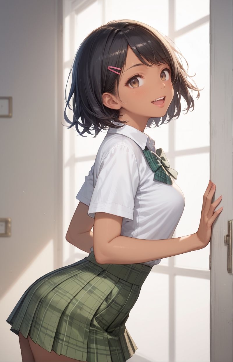 グラビア＆裏画像 JKアイドル 成宮れい - サンプル画像 1