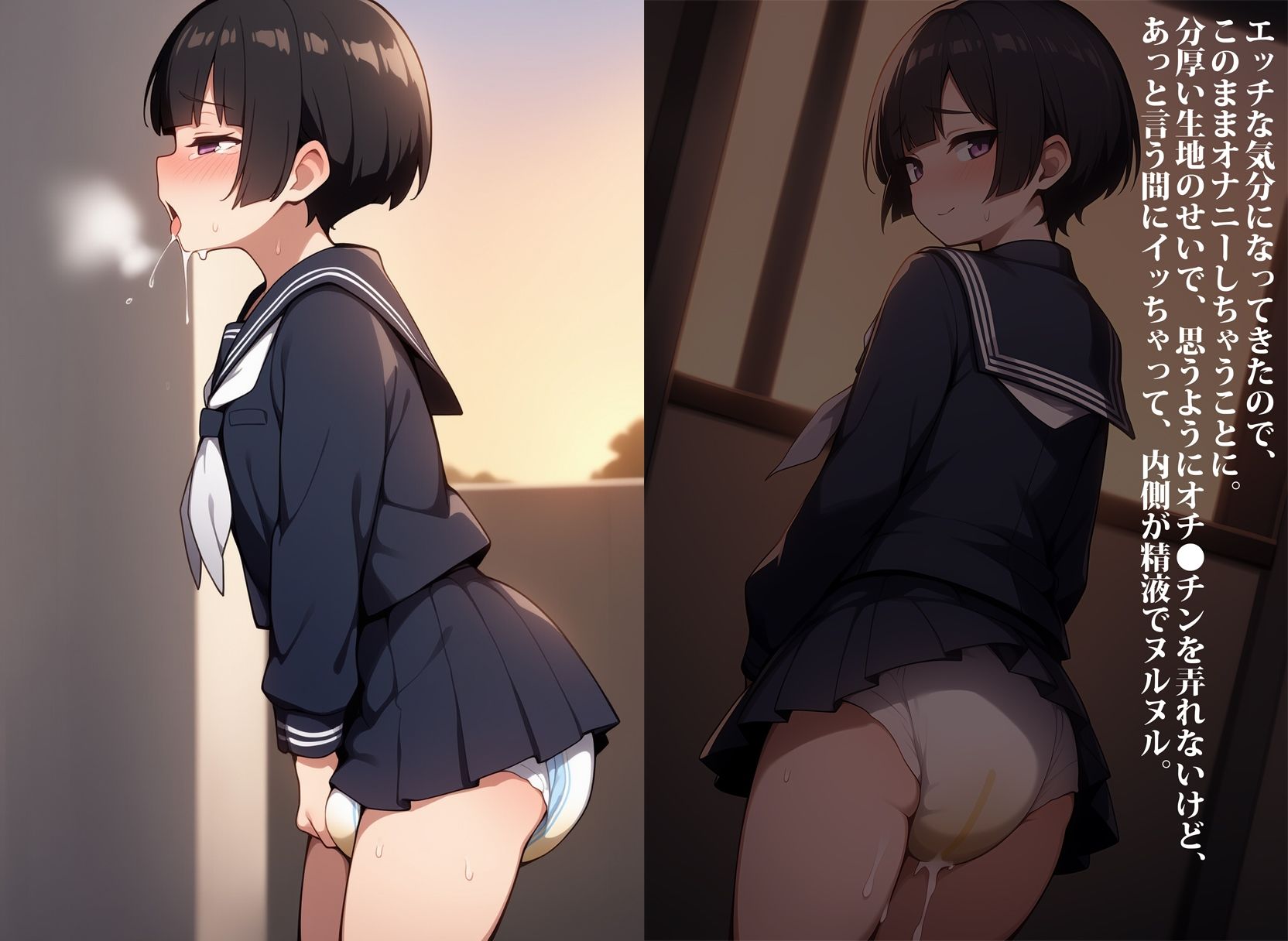 彼女のお下がり服でお漏らしプレイして男の娘調教させられるボク - サンプル画像 5