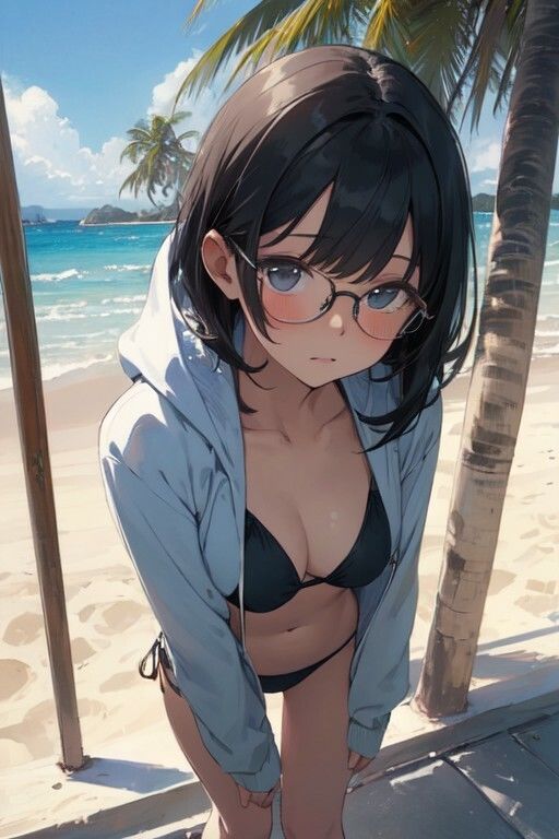 メガネっ娘のえっちな画像3 - サンプル画像 1