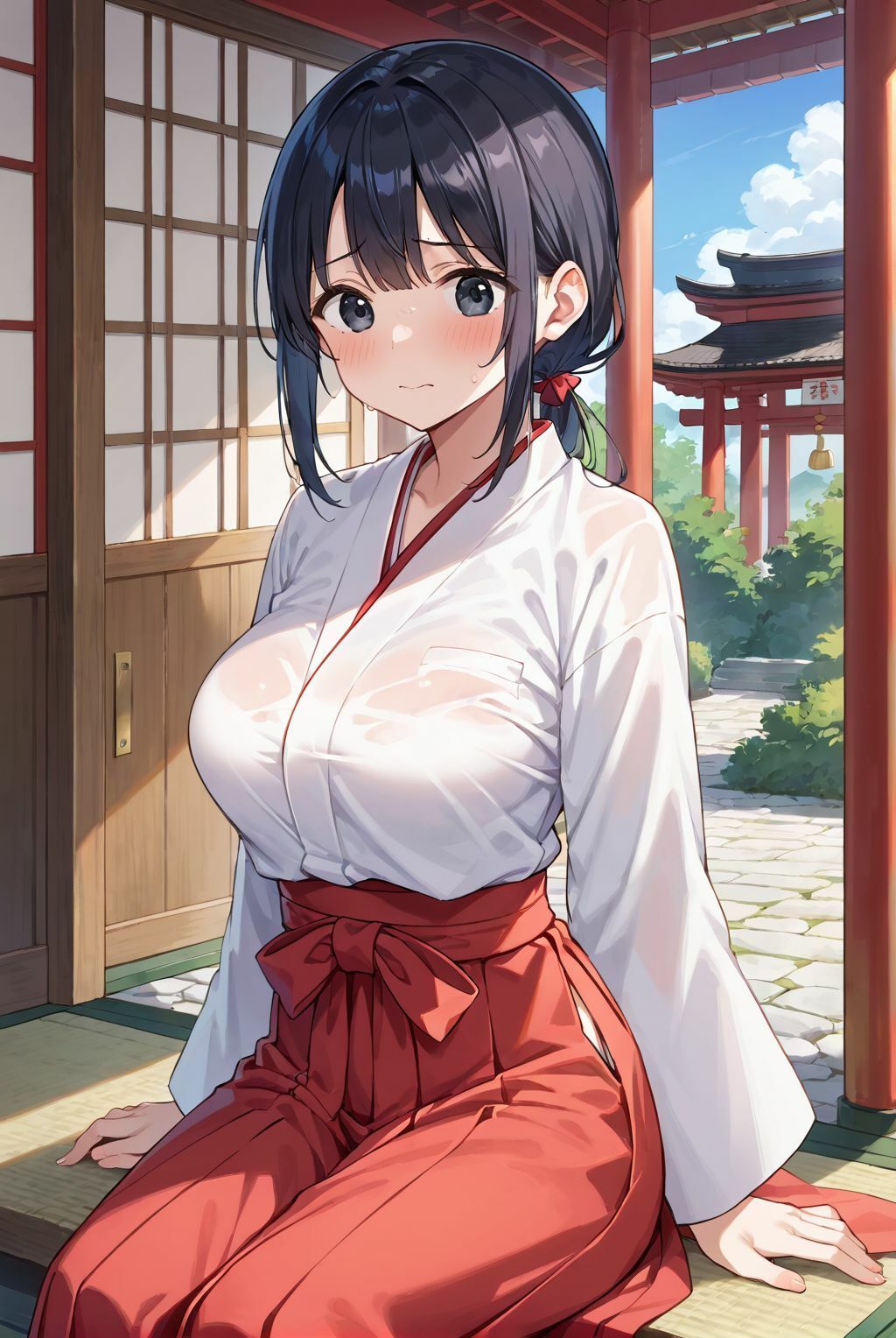 清らかな巫女は、俺にだけ腰を振る - サンプル画像 1