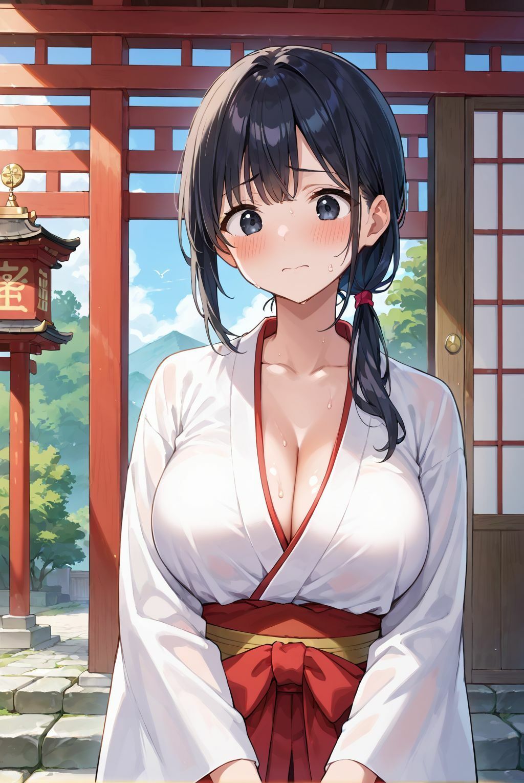 清らかな巫女は、俺にだけ腰を振る - サンプル画像 2