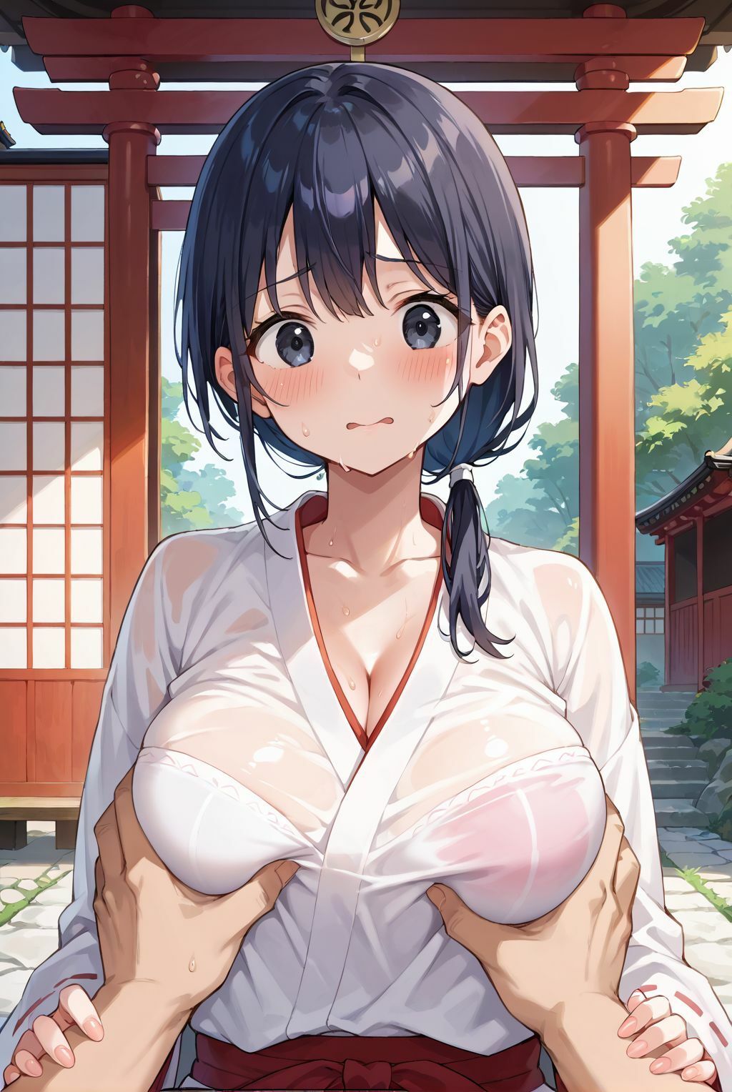 清らかな巫女は、俺にだけ腰を振る - サンプル画像 3