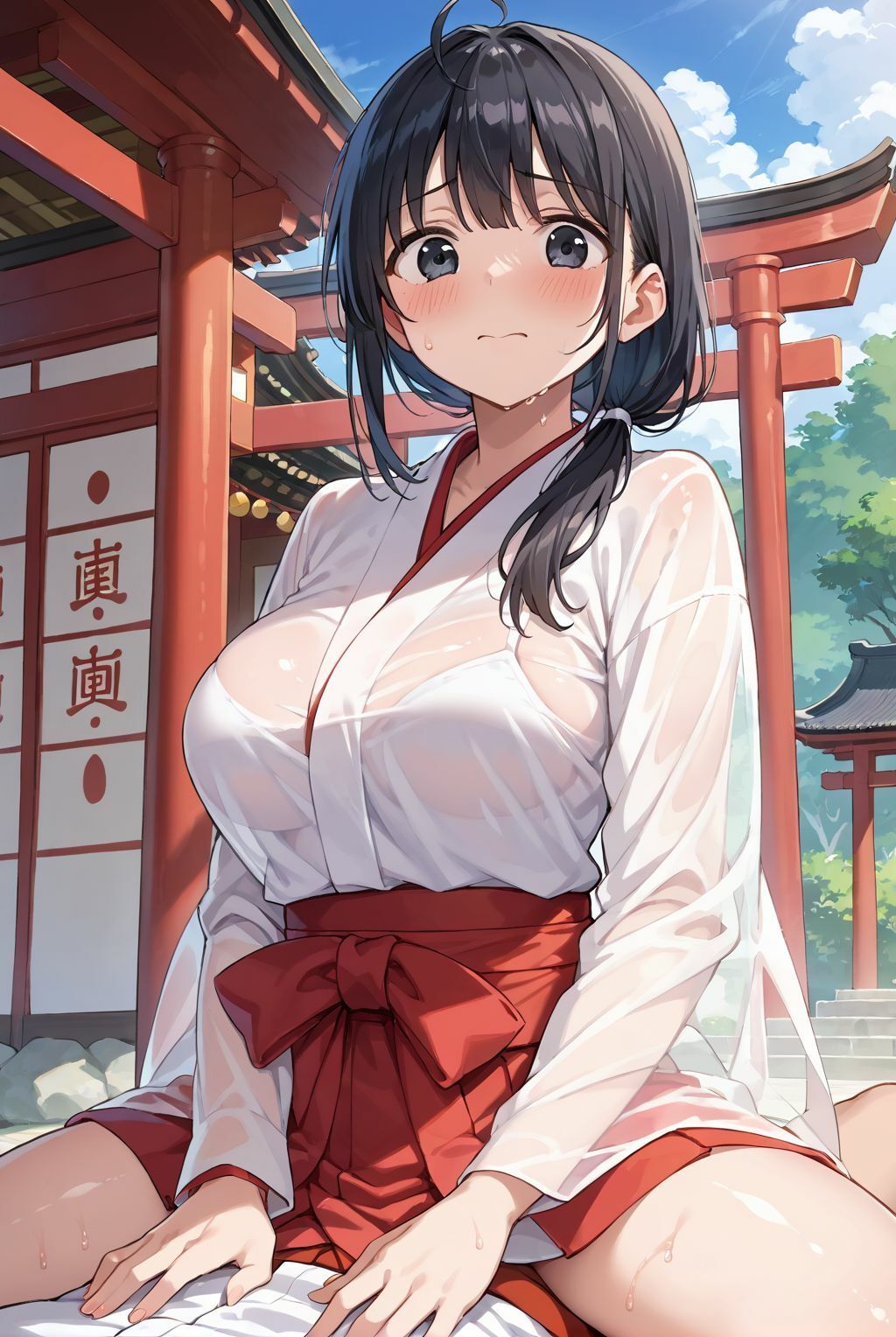 清らかな巫女は、俺にだけ腰を振る - サンプル画像 4