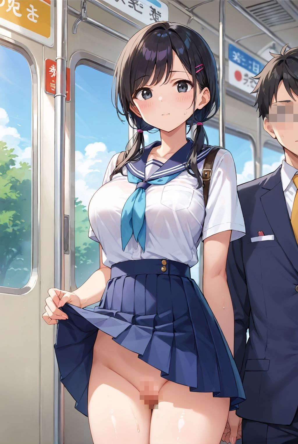 毎朝同じ電車に乗るあの子を、俺専用オナホにする方法 - サンプル画像 2