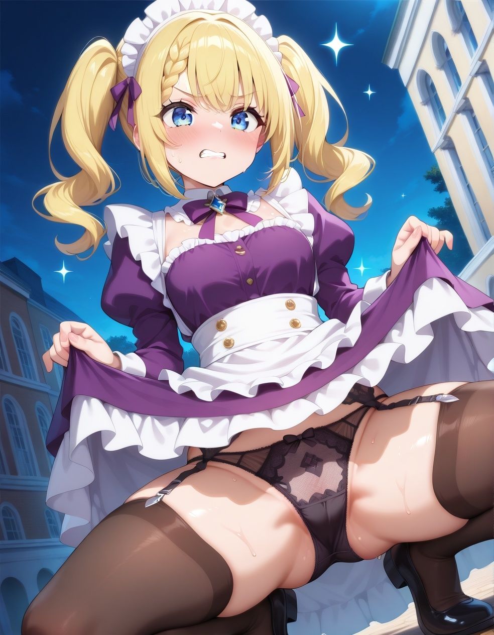 嫌な顔でパンツ見せてくるメイド - サンプル画像 8