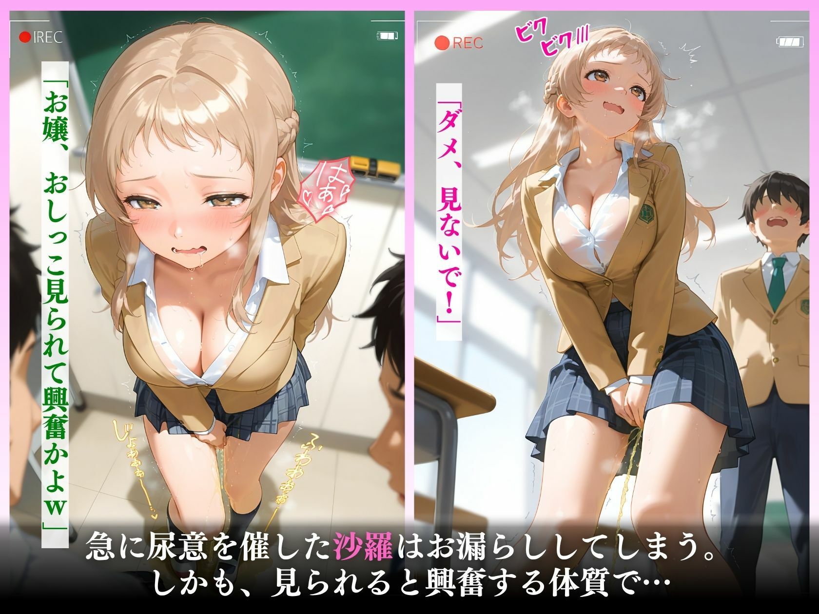 放課後ハメ撮りタイム〜お嬢様全校放送〜「本当はド淫乱なんです…」 - サンプル画像 5