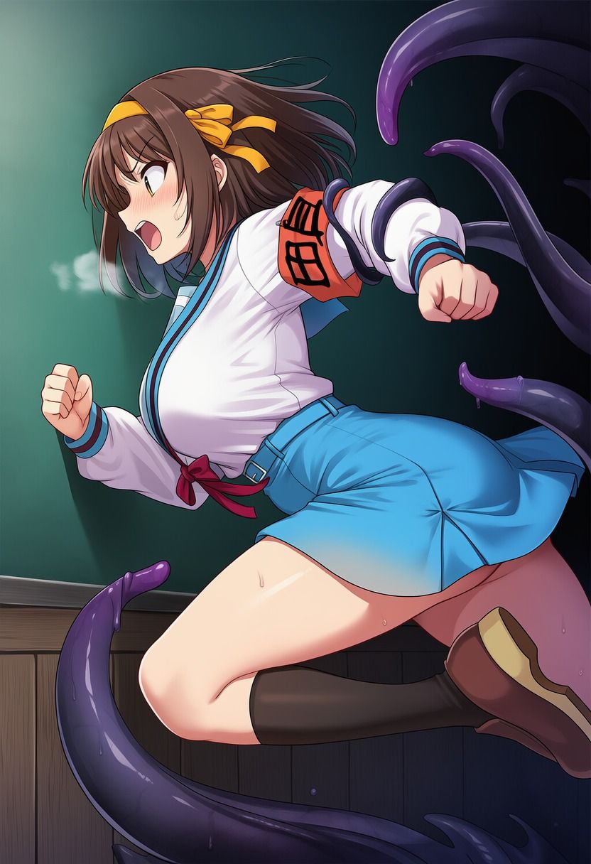 ハルヒ vs ぬるぬる触手 - サンプル画像 4