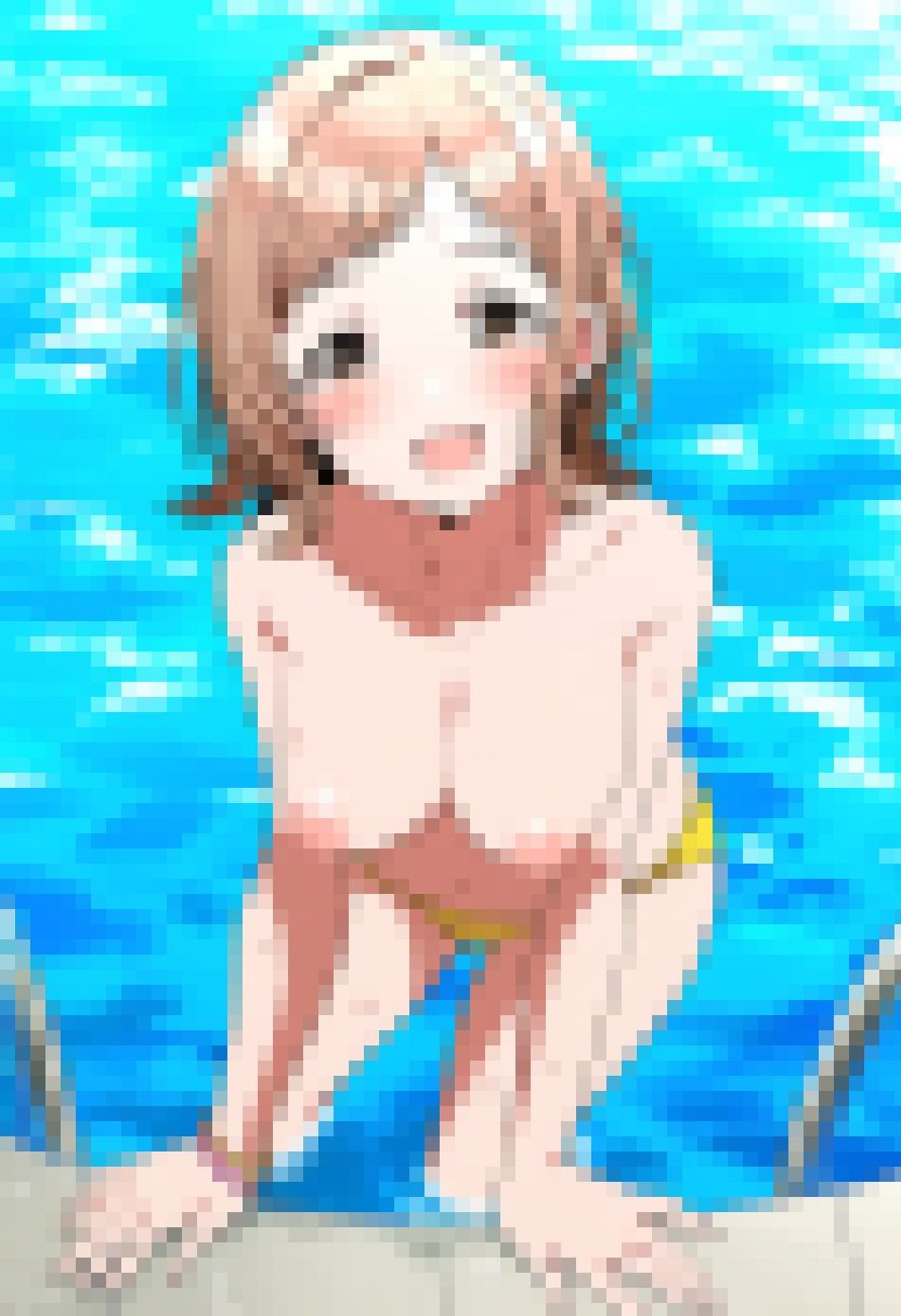 アニメ作画 アイドルプール撮影会 半脱ぎヌードシャワーシーン 撮影総数500枚 - サンプル画像 1