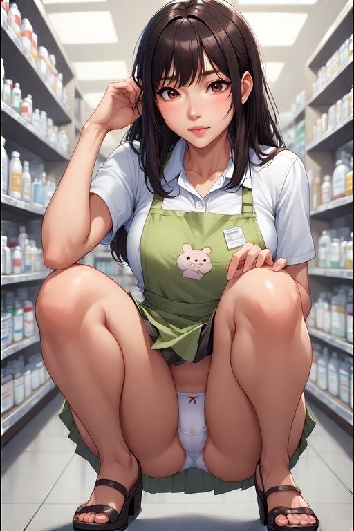 ドラッグストア幼馴染再会パンチラ画像集 - サンプル画像 3