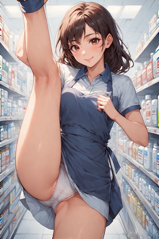 ドラッグストア幼馴染再会パンチラ画像集 - サンプル画像 5