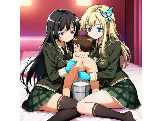 乳搾り手コキとバケツ6