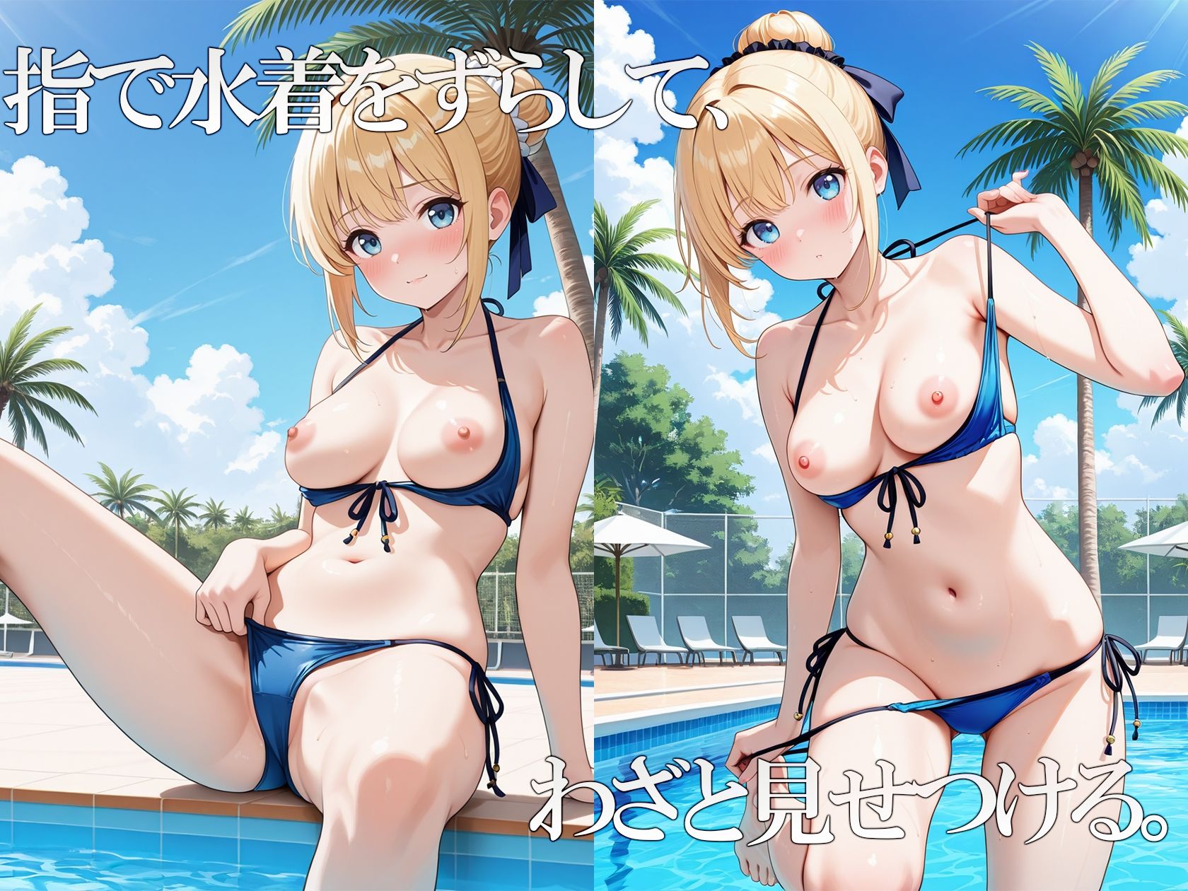 金髪美女の淫らな誘惑 - サンプル画像 4