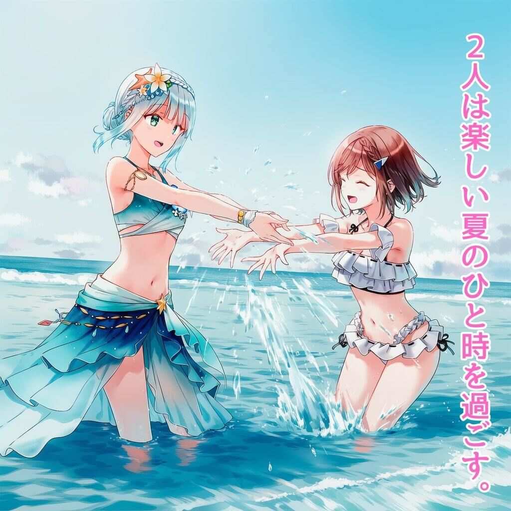 変身ヒロイン アリオス・フェザー 海辺の友情、水難の少女 - サンプル画像 3