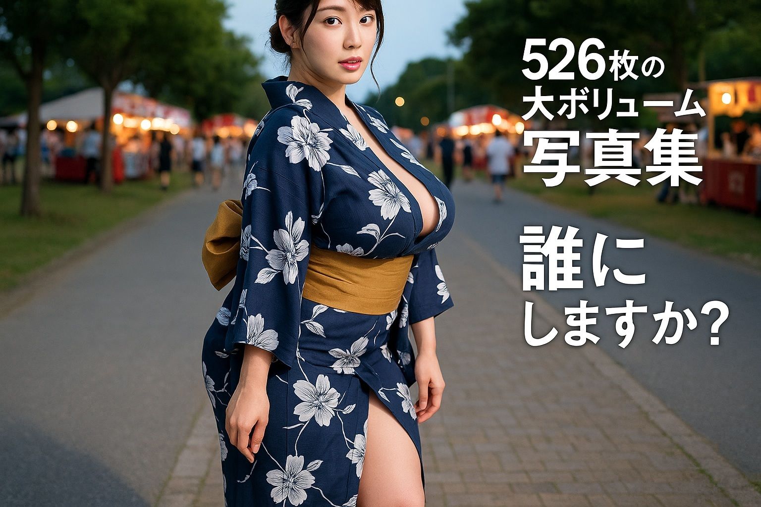 浴衣の女性達 - サンプル画像 6