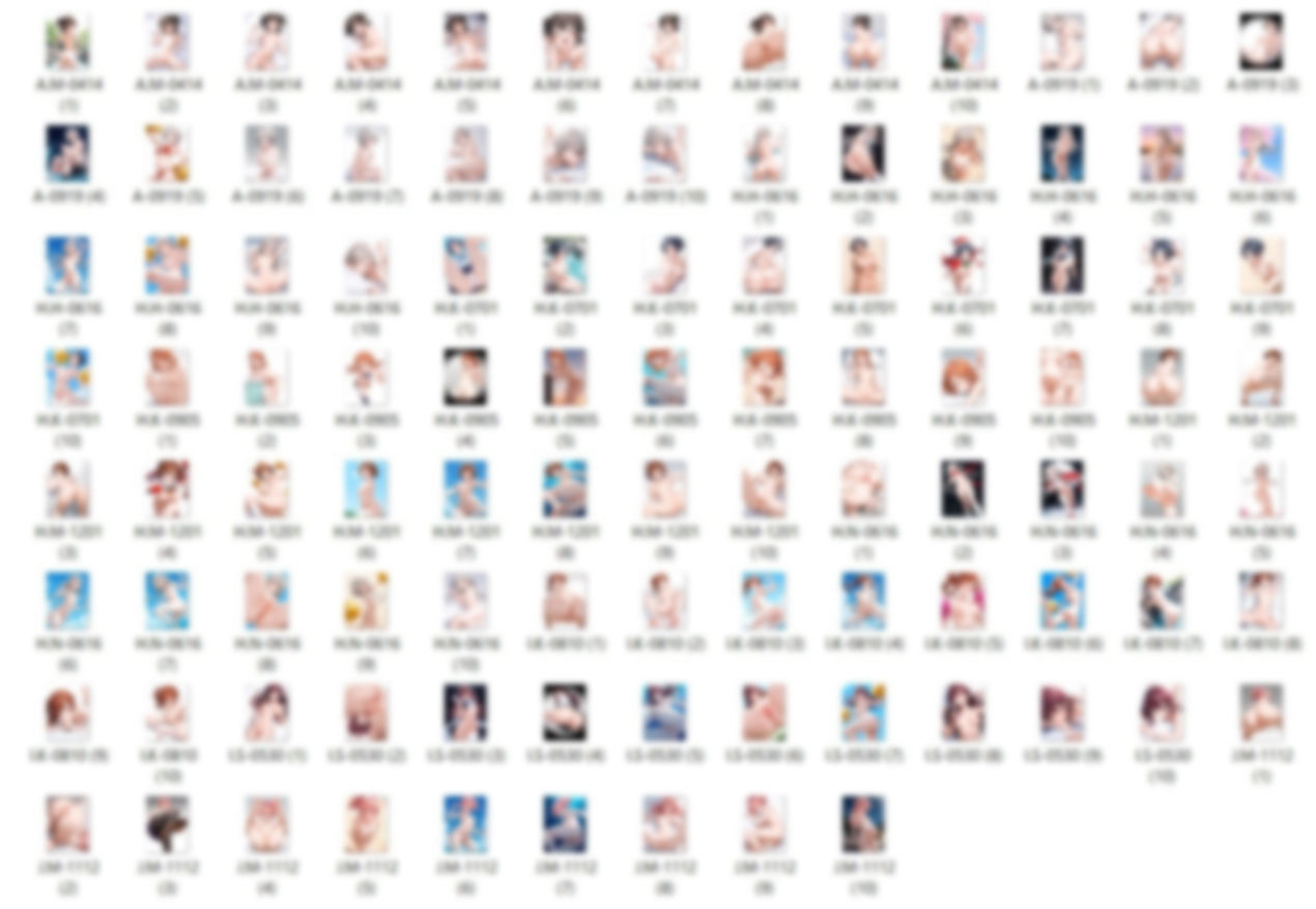 【R18-Normal】41キャラ イラストまとめ ＋ 34人背の順イラスト〜全裸Version〜 - サンプル画像 3