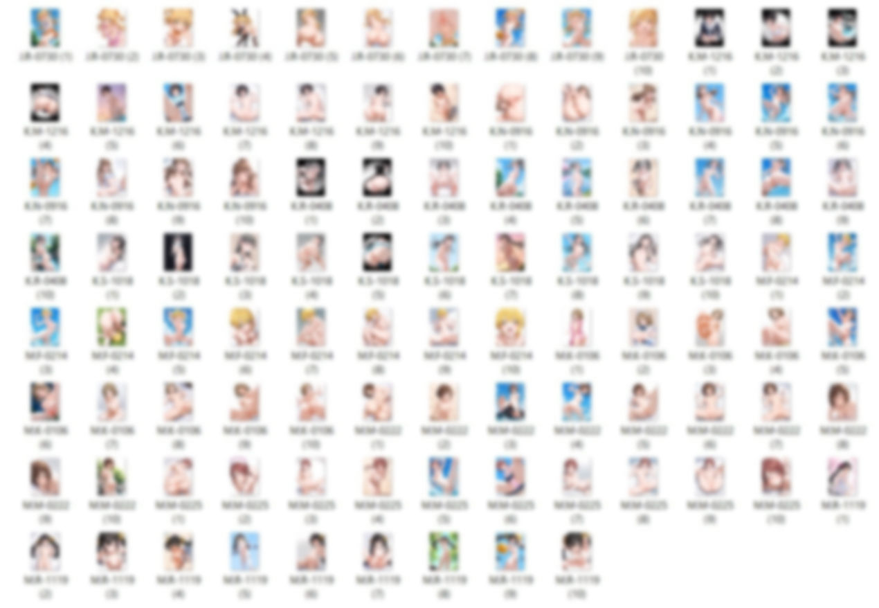 【R18-Normal】41キャラ イラストまとめ ＋ 34人背の順イラスト〜全裸Version〜 - サンプル画像 4