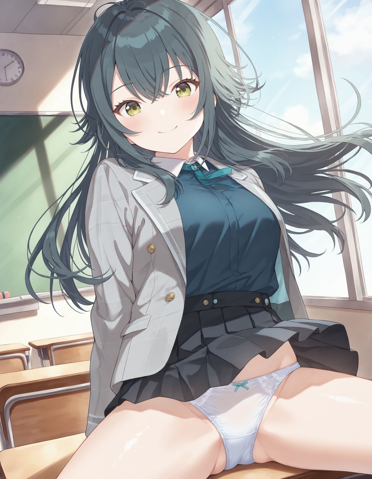 月〇手毬のパンチラ〜制服編〜 - サンプル画像 1