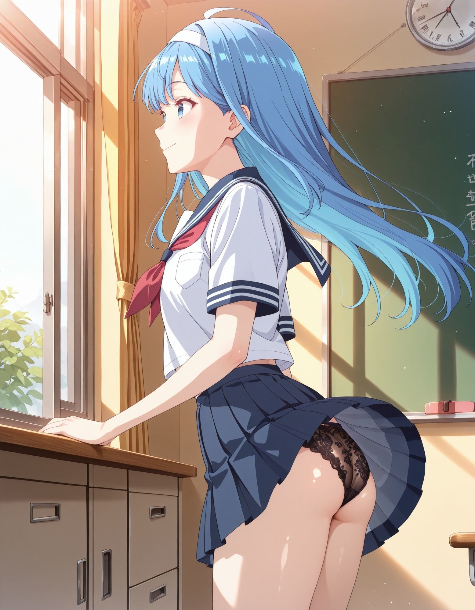 犬〇日葵のパンチラ〜セーラー編〜 - サンプル画像 7