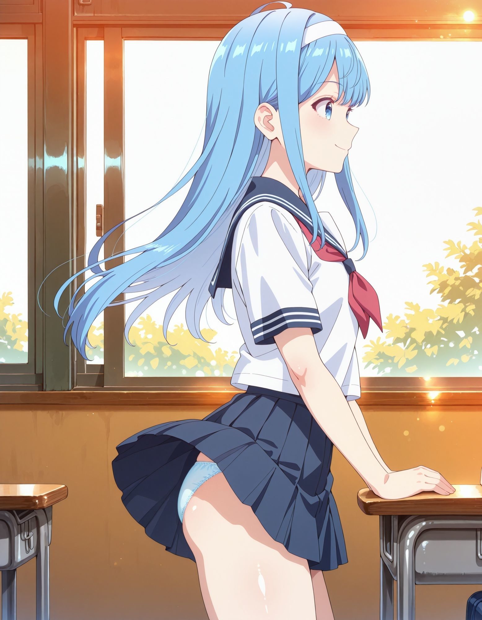 犬〇日葵のパンチラ〜セーラー編〜 - サンプル画像 8