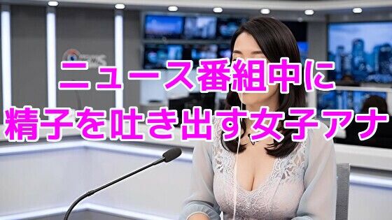 ニュース番組中に精子を吐き出す女子アナ