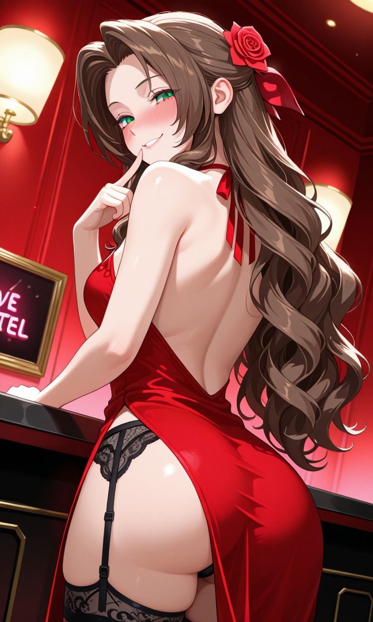 【FF7】ティファ・エアリス・ユフィ 〜アヘ顔中出し堕ちセックスCG集〜 ｜ パンチラ・パイズリ・尻コキ・中出し - サンプル画像 5