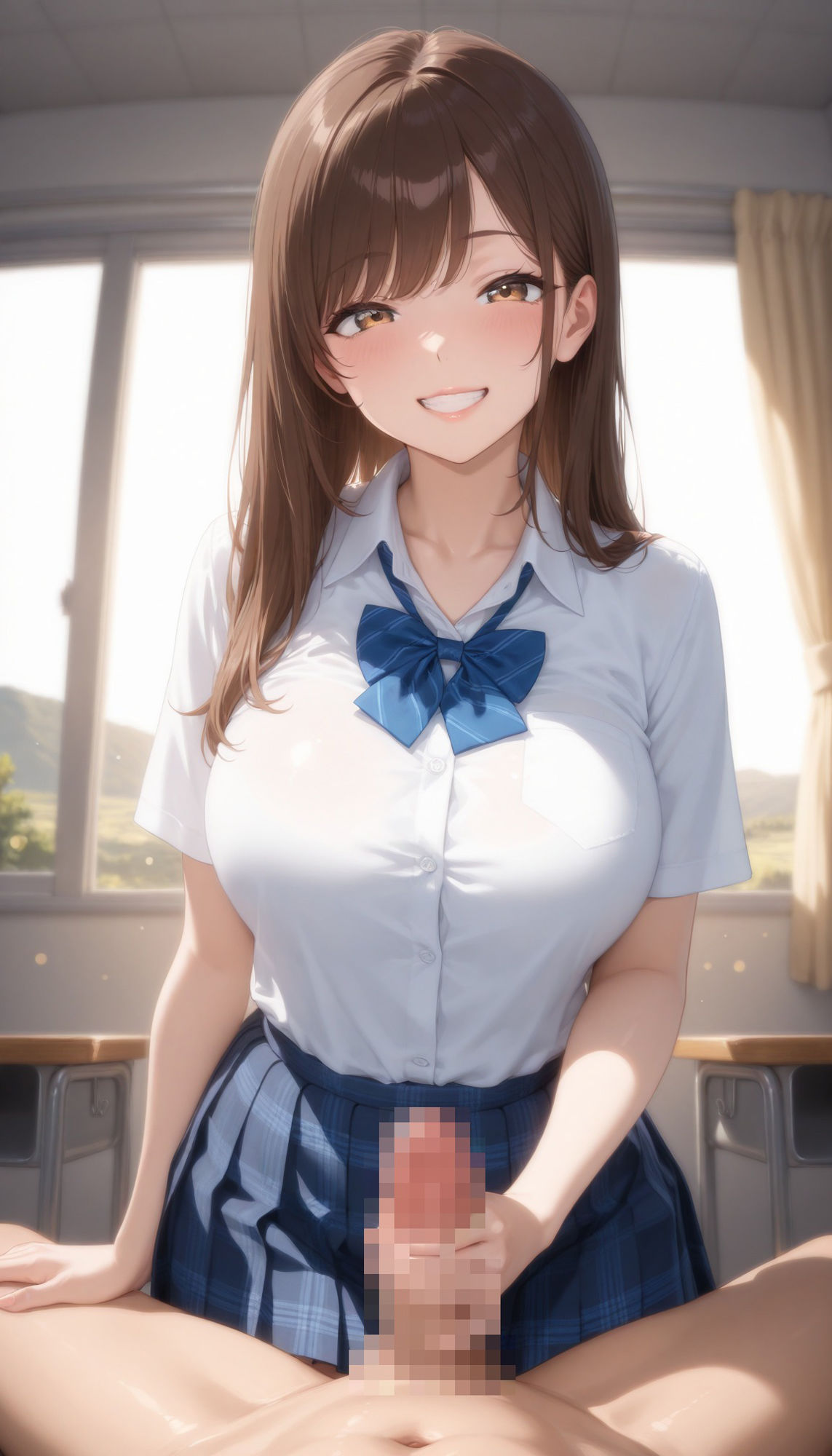 爆乳性奴●〜女子校生、カラダでしつけられる〜 - サンプル画像 1