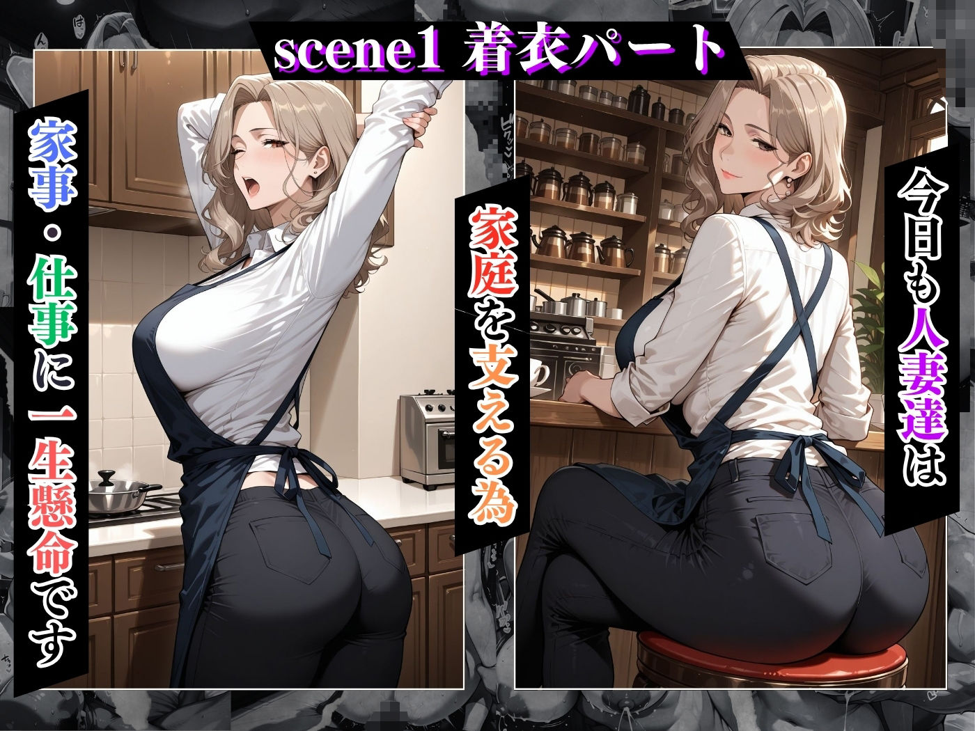 肉感人妻種付け〜愛想良いカフェ店員を背徳感じる中出しセックス〜 - サンプル画像 4