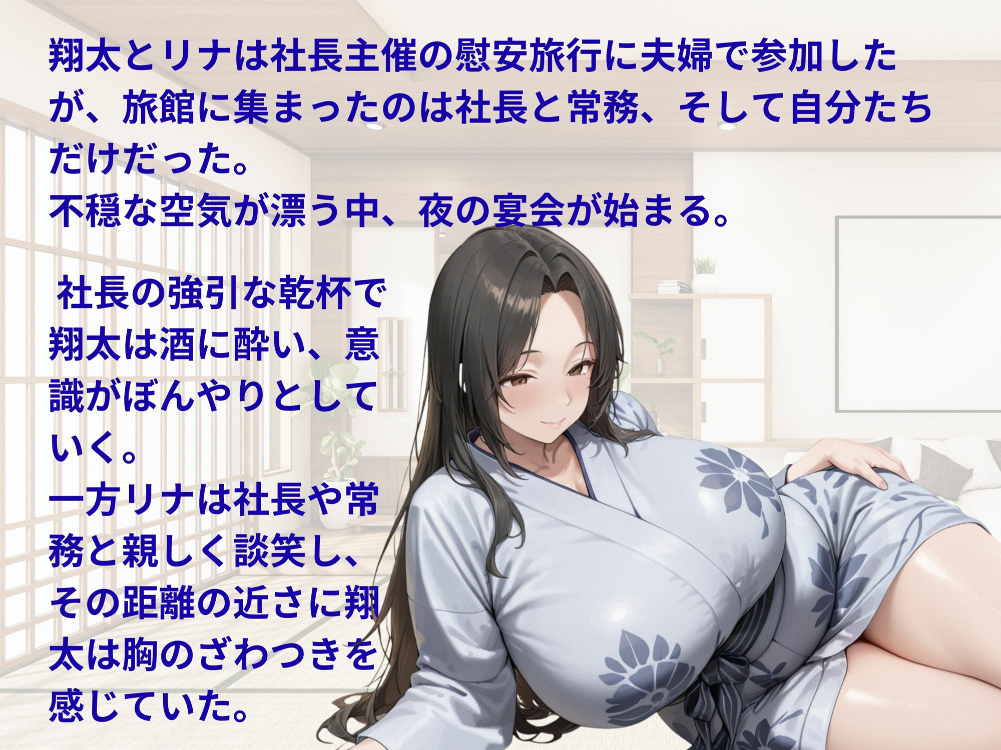 慰安旅行NTR  性欲を持て余した会社の上司に妻が… - サンプル画像 2