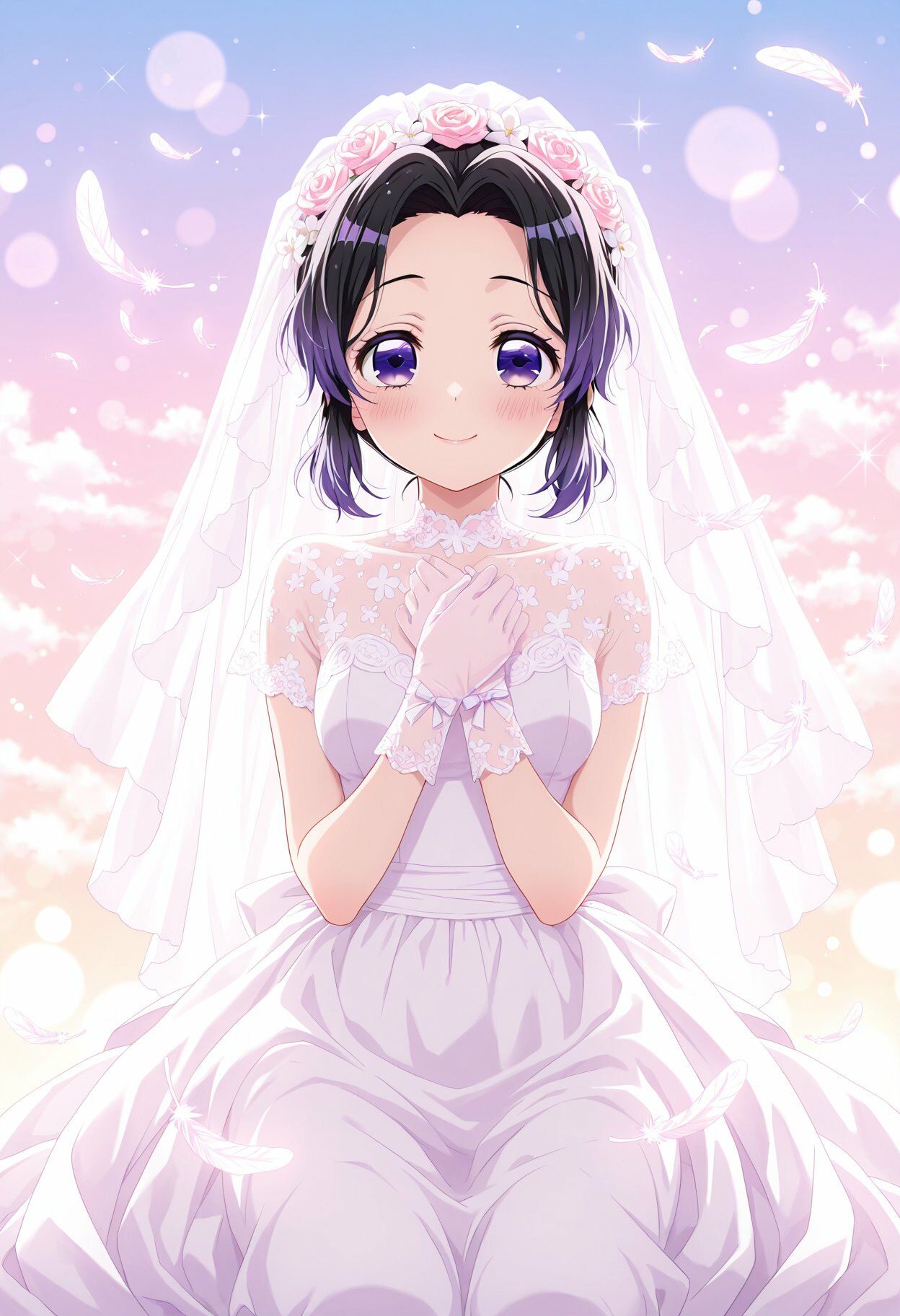 【鬼◯の刃】夢色ウェディング - しのぶ・蜜璃・カナヲの祝福 - - サンプル画像 1