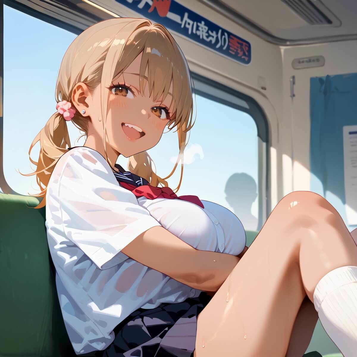ギャルだらけの最強！満員電車！3・190枚 - サンプル画像 3