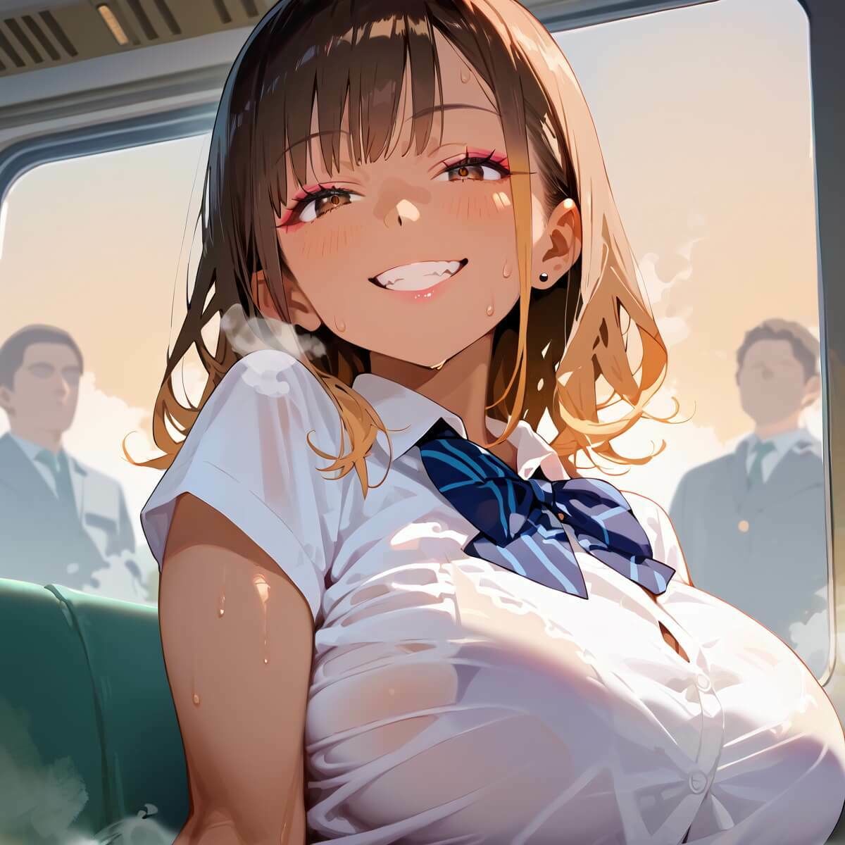 ギャルだらけの最強！満員電車！4・190枚 - サンプル画像 1
