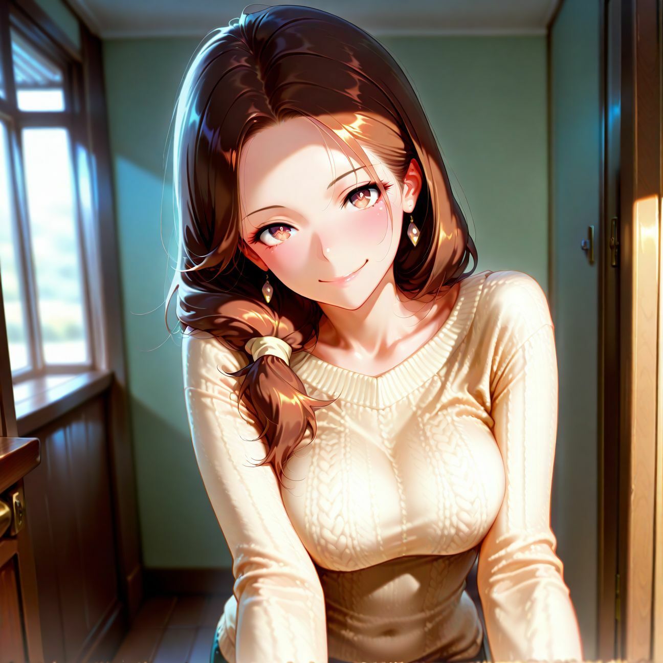 夫が出張で不在中にコッソリ！お家で密着エッチ1 - サンプル画像 1