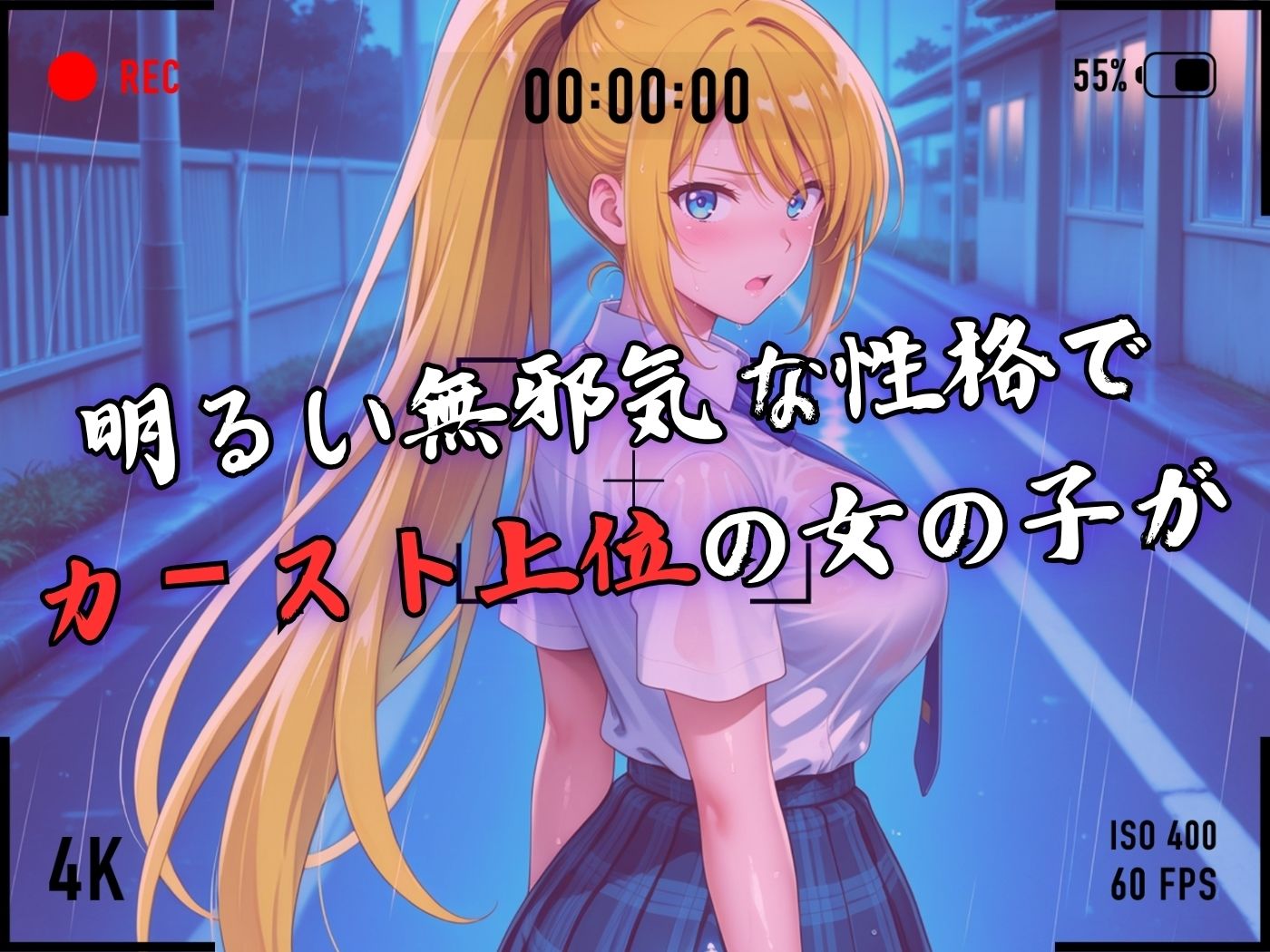 【4Kイラスト】1万3000人の生徒を抱いた校長による白石絵里への性指導（雨宿り編） - サンプル画像 3