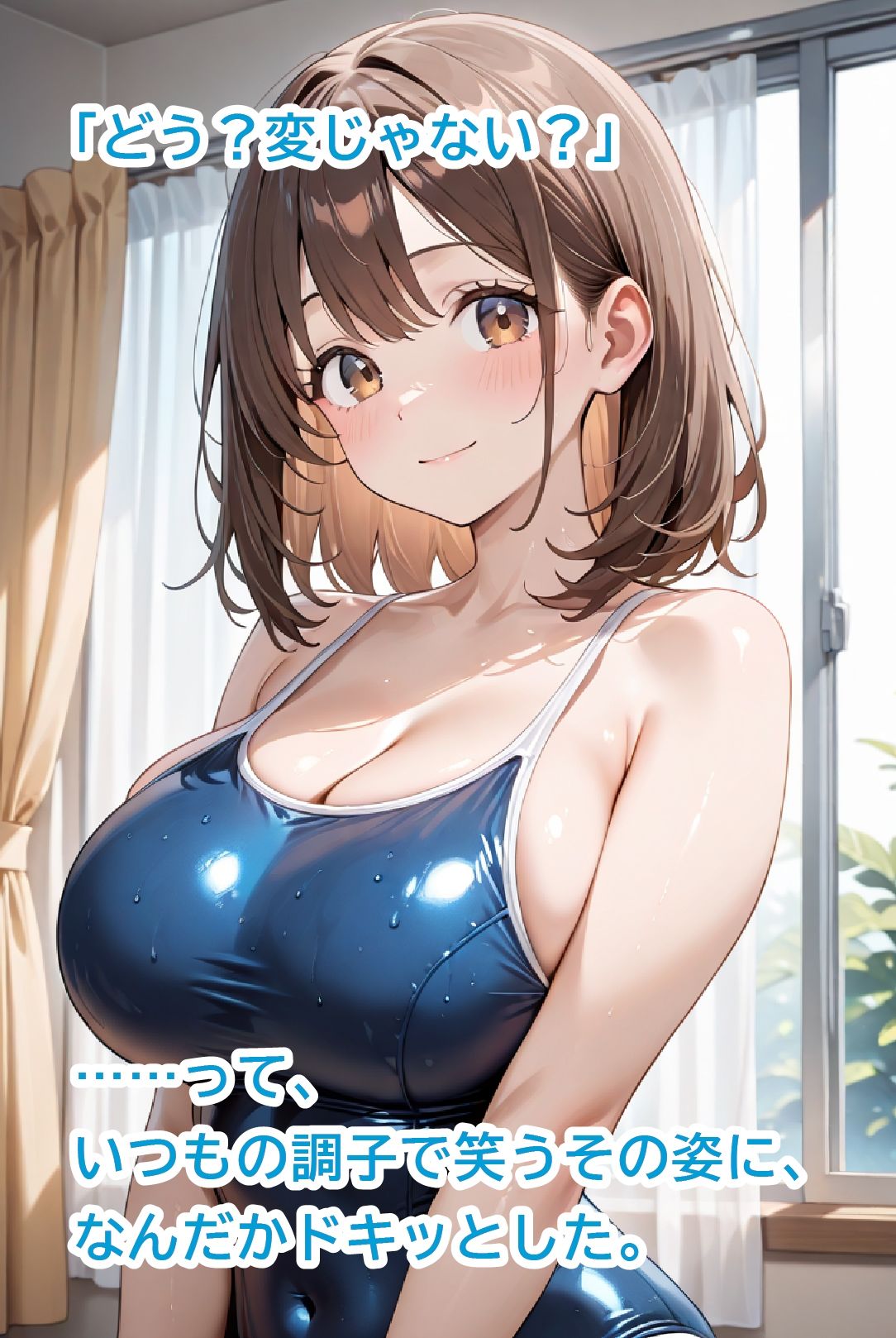スク水妹に中出し中 - サンプル画像 3
