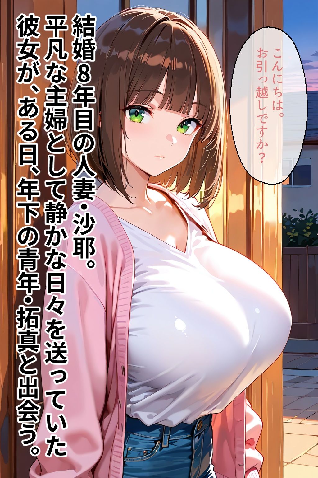 俺の隣に住む人妻は、誰よりも淫らだった - サンプル画像 1