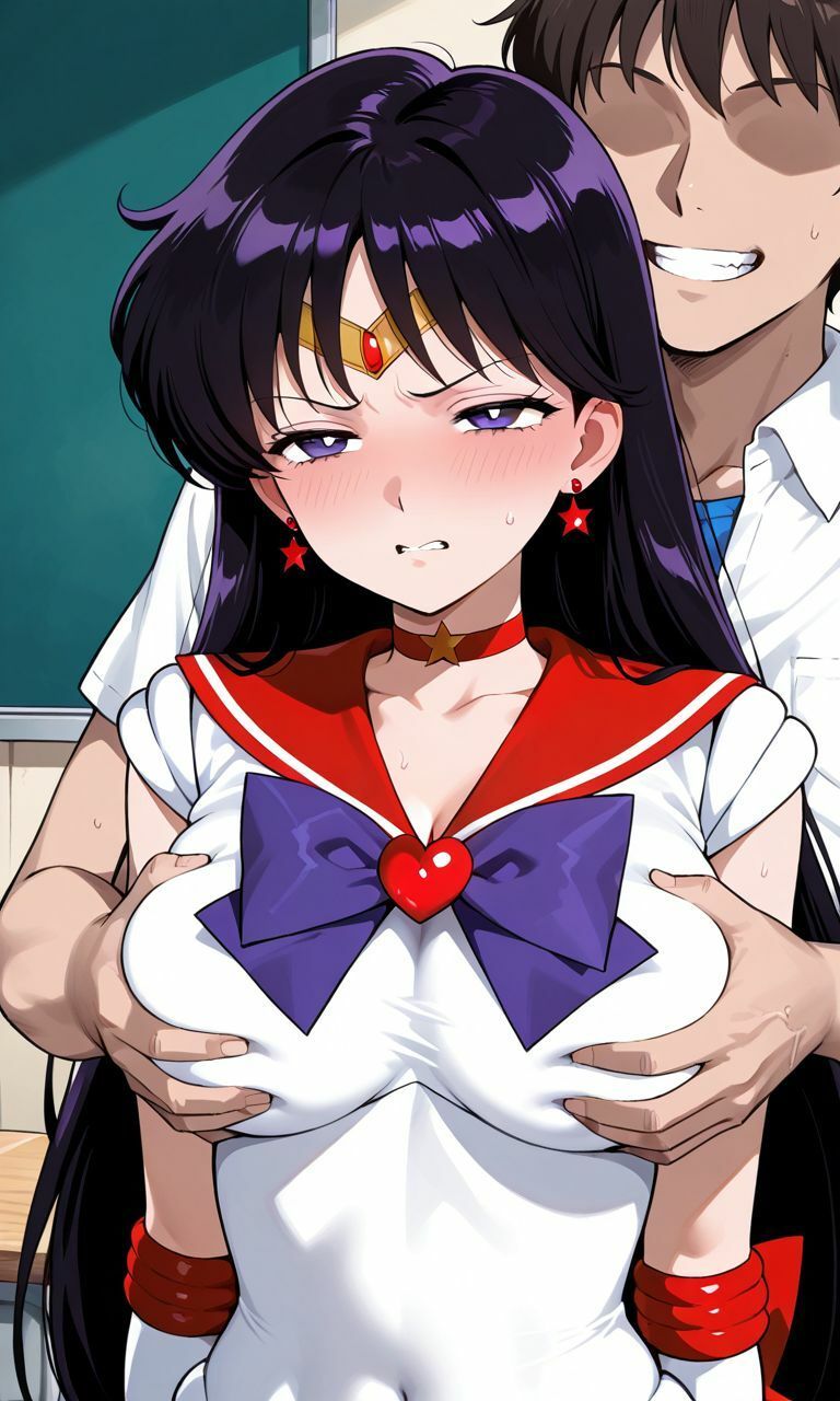 正体がバレて同級生に犯●れるセーラー●ーム5人組 - サンプル画像 4